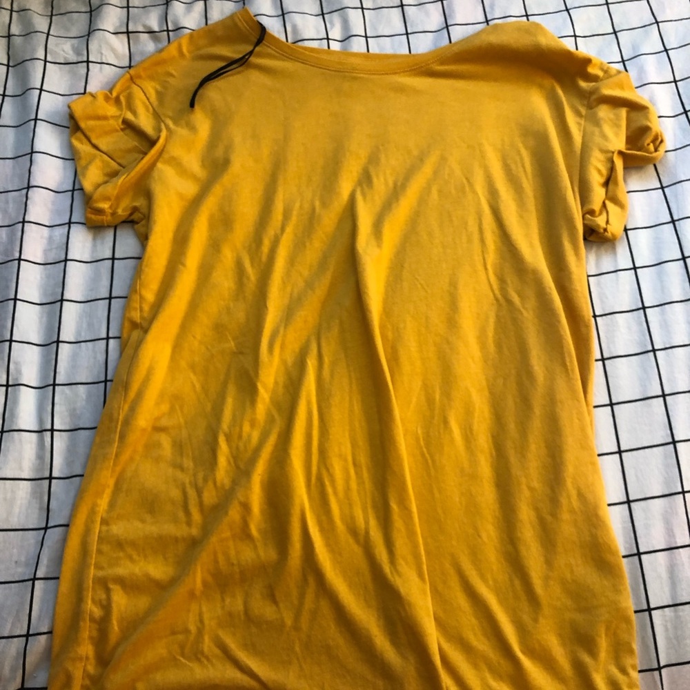 yellow tshirt dress
